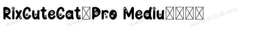RixCuteCat_Pro Mediu字体转换 RixCuteCat_Pro Mediu字体转换